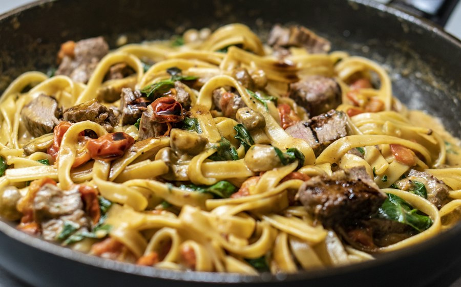 Italienische Pasta, fein abgeschmeckt